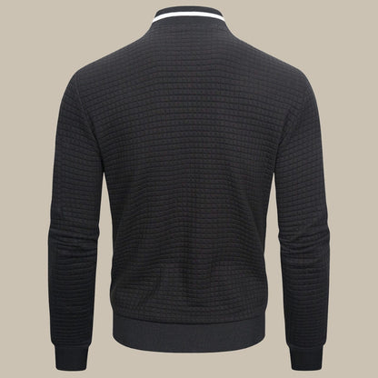Marco - Maglione bomber Zeta con design a nido d'ape per look casual raffinato