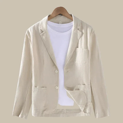 Luca - Blazer in lino premium per un look urbano elegante