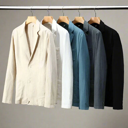Luca - Blazer in lino premium per un look urbano elegante