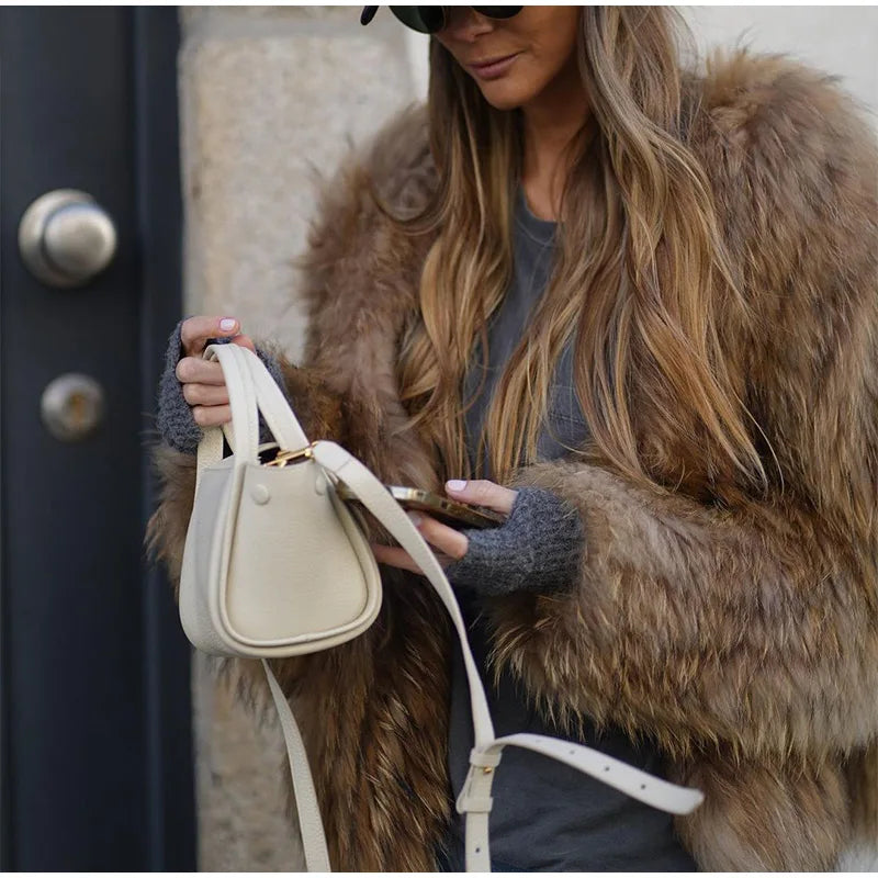 Florence - Cappotto da Donna in Pelliccia Morbida