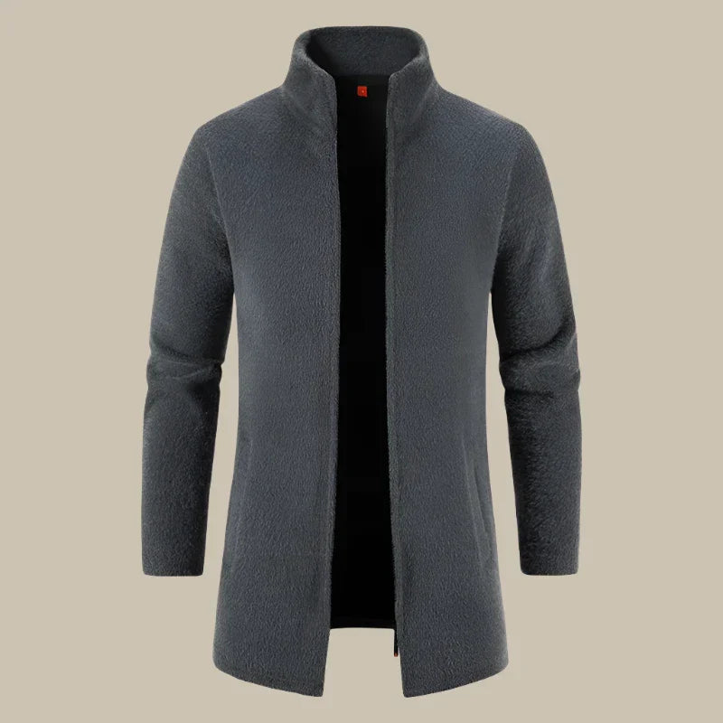 Marco - Trui in fleece elegante e confortevole con zip per uomo