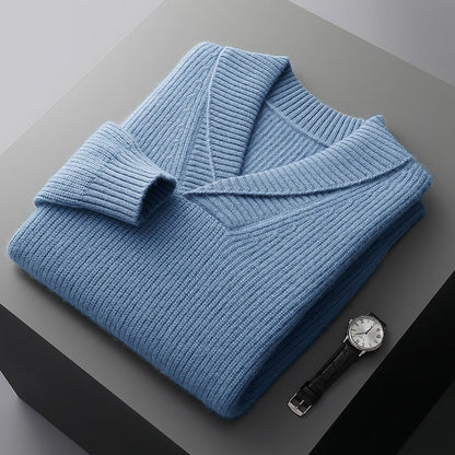 Harlon - Maglione a Coste Elegante per l'Autunno per Uomo