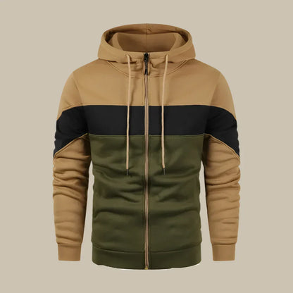 Massimiliano - Felpa casual con zip per uomo