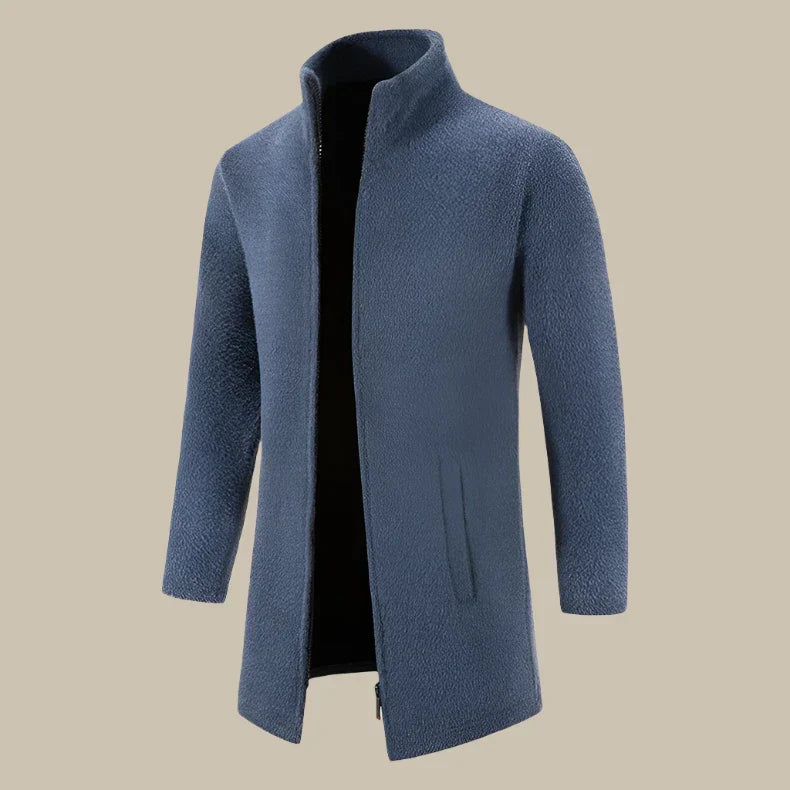 Marco - Trui in fleece elegante e confortevole con zip per uomo