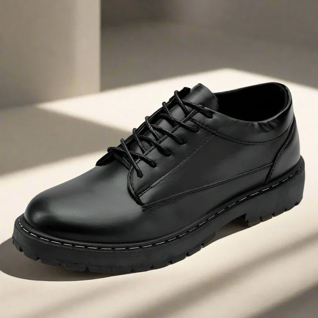 Marco - Eleganti scarpe oxford nere da uomo con stile retro