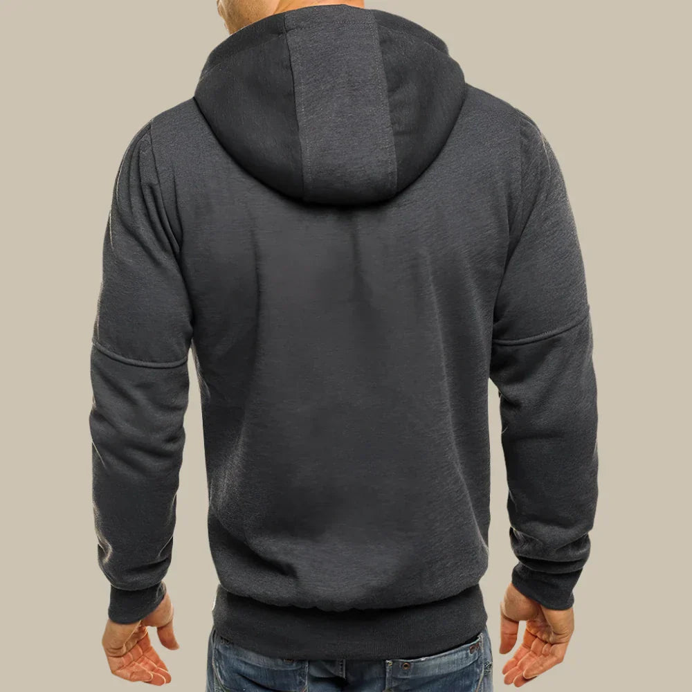 Felpa Falcs con zip | Hoodie casual per uomo dallo stile moderno