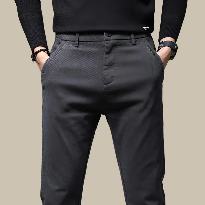 Ralph - Pantaloni chino eleganti per uomo con vita elastica e tasche pratiche