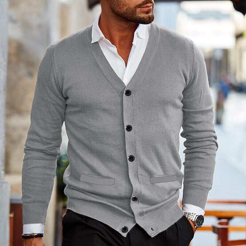 Baylo - Cardigan casual da uomo