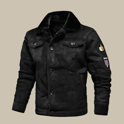 Alex Winter Coat | Vintage Elegante cappotto invernale in pelle da uomo