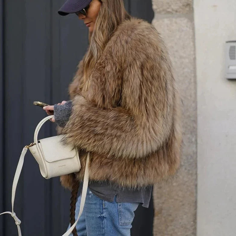 Florence - Cappotto da Donna in Pelliccia Morbida