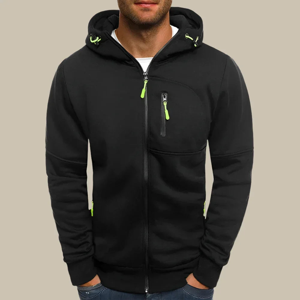 Felpa Falcs con zip | Hoodie casual per uomo dallo stile moderno