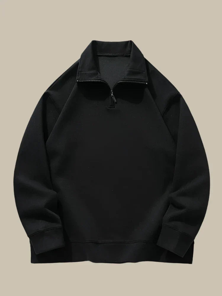 Carlo - Maglione elegante con zip per un look raffinato