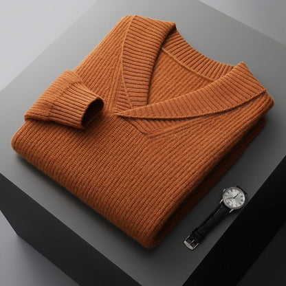 Harlon - Maglione a Coste Elegante per l'Autunno per Uomo
