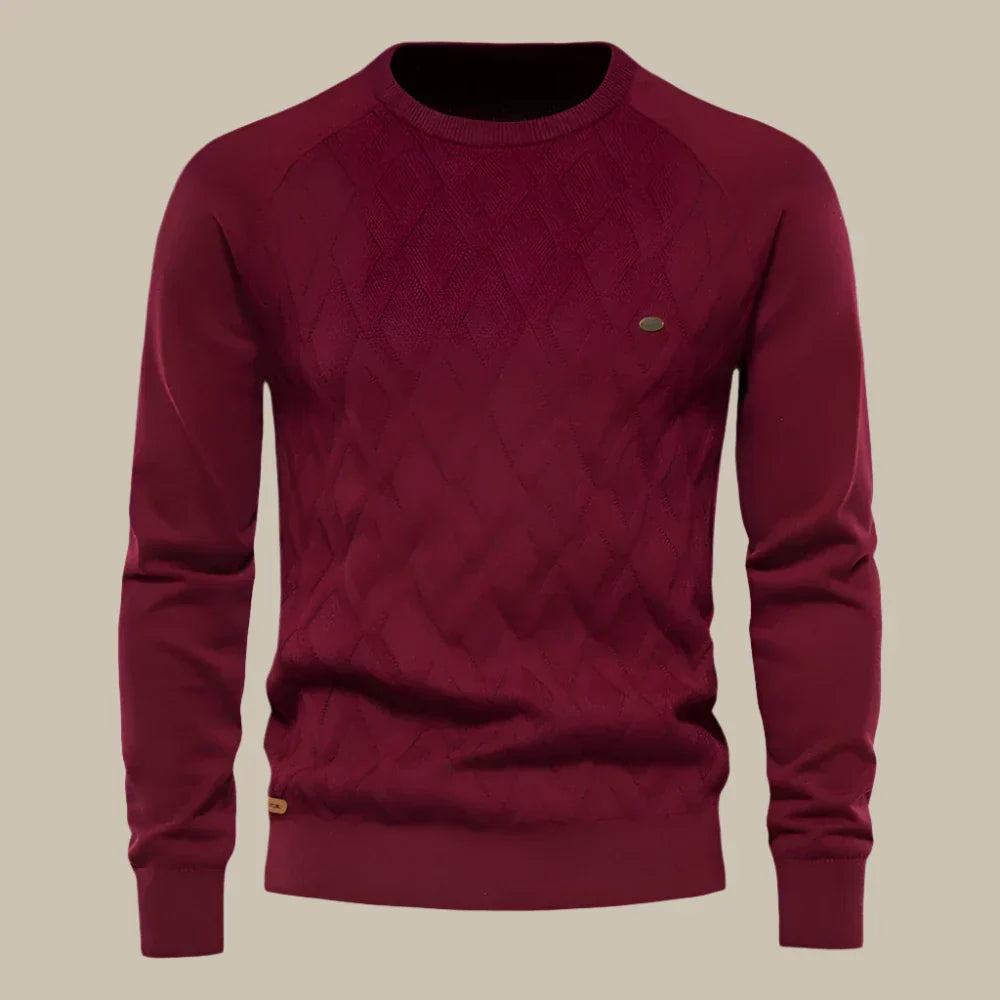 Luca - Maglione casual da uomo con collo rotondo per l'inverno