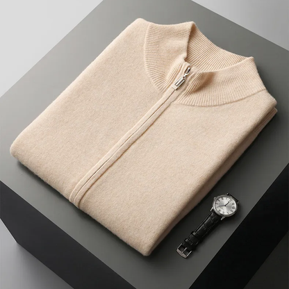 Emilian - Gilet Autunnale alla Moda con Zip e Collo Alto per Uomo
