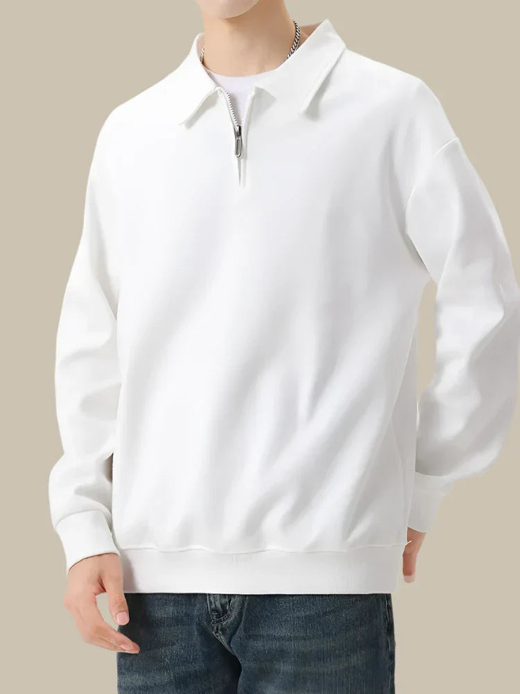 Marco - Elegante pullover con zip per uomo