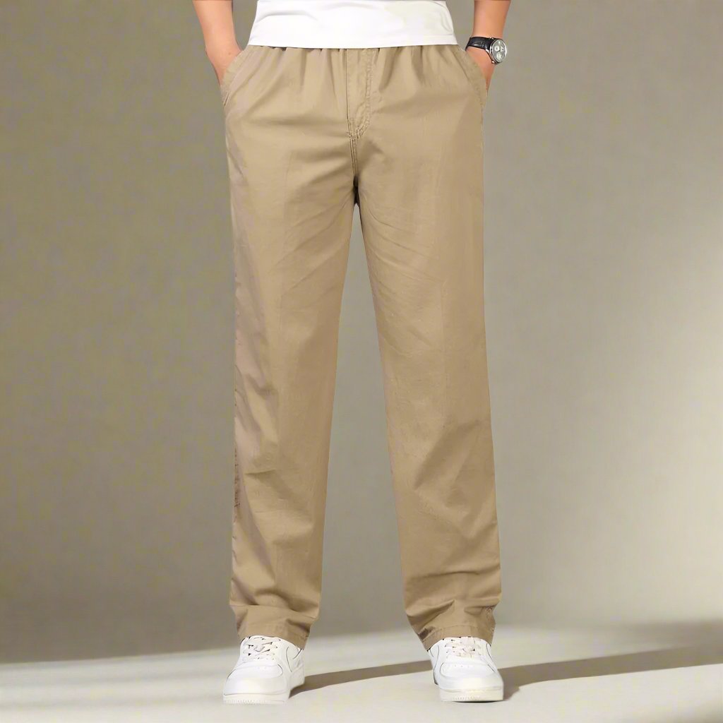 Pantaloni chino baggy in cotone Capri per uomo