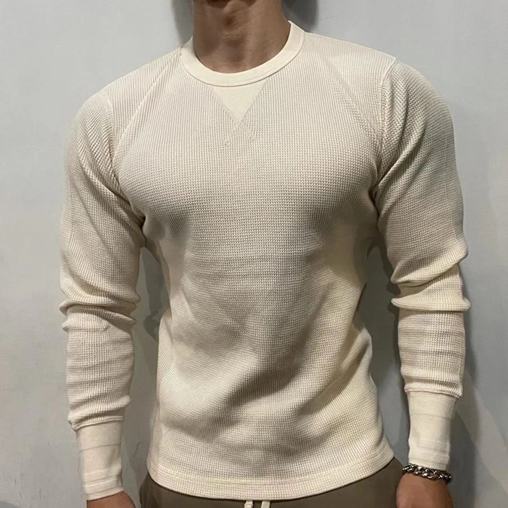 Culver - Maglione Henley in Maglia Muscle Fit per l'Autunno per Uomo