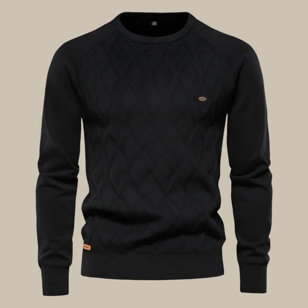 Luca - Maglione casual da uomo con collo rotondo per l'inverno