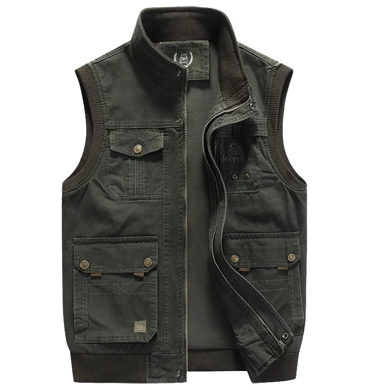 Gilet Vintage Rich con Multitasche