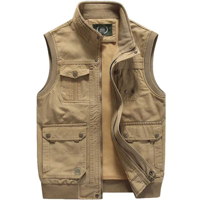 Gilet Vintage Rich con Multitasche