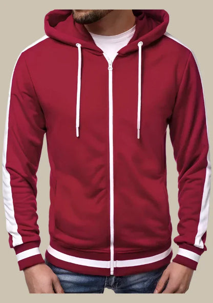 Luca - Felpa elegante con zip per uomo, calda e versatile