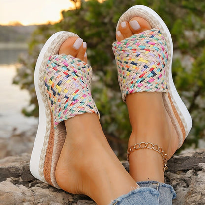 Sandali di Paglia Colorati per uno Stile Estivo Senza Sforzo Online Stile Italiano