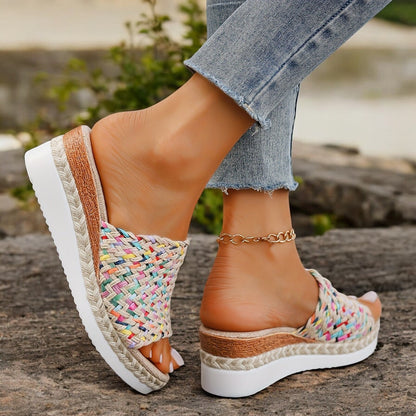 Sandali di Paglia Colorati per uno Stile Estivo Senza Sforzo Online Stile Italiano