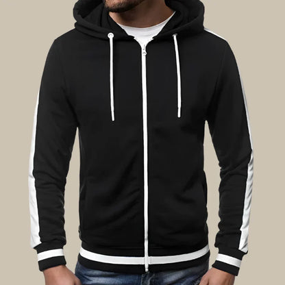 Luca - Felpa elegante con zip per uomo, calda e versatile