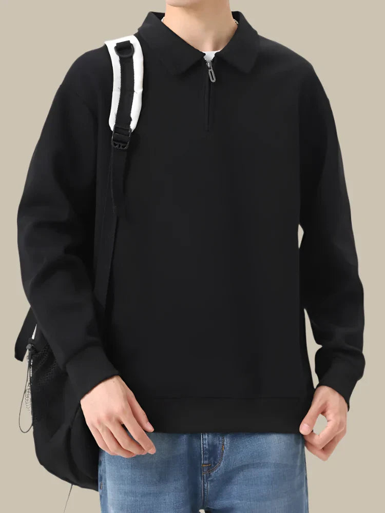 Marco - Elegante pullover con zip per uomo