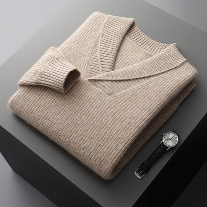 Harlon - Maglione a Coste Elegante per l'Autunno per Uomo