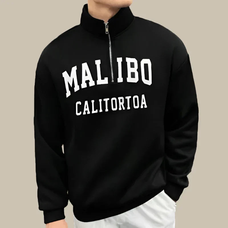 Carlo - Maglione con zip a metà per un look casual e alla moda