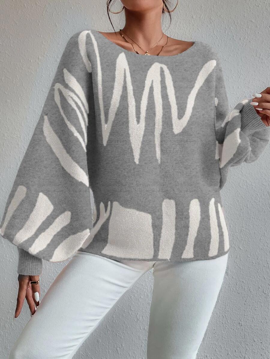 Maglione Grafico Trendy Jarvia - Stile Moderno e Comfortevole