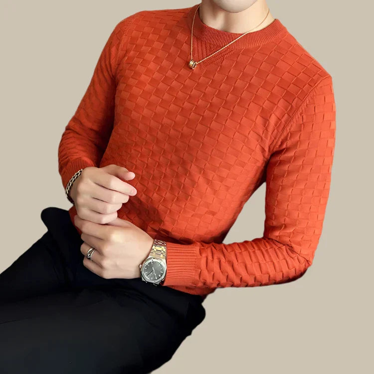 Marco - Pullover elegante per uomini con motivo a scacchi