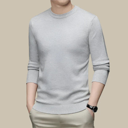 Carlo - Maglione classico da uomo con collo rotondo e comfort impeccabile
