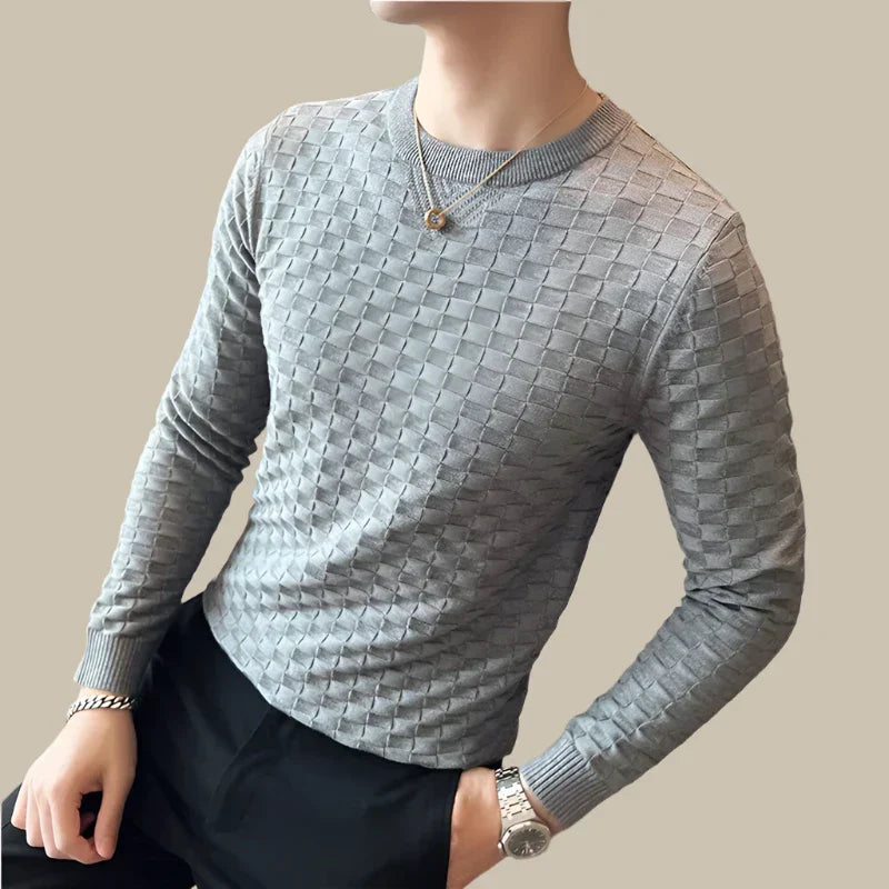 Marco - Pullover elegante per uomini con motivo a scacchi