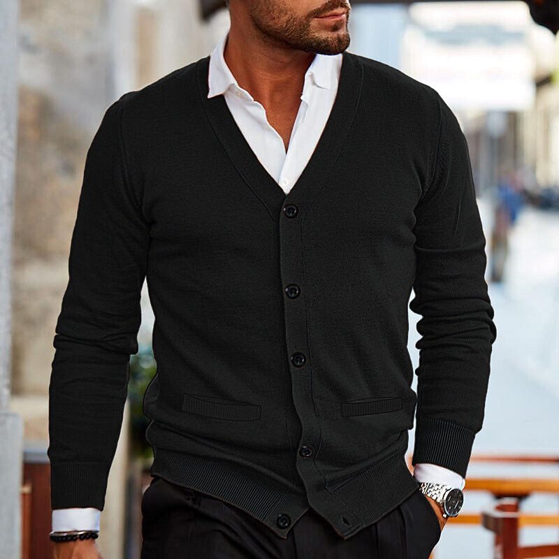 Baylo - Cardigan casual da uomo