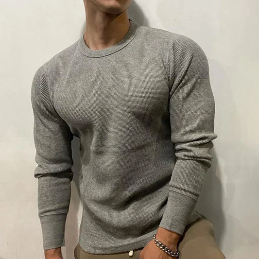 Culver - Maglione Henley in Maglia Muscle Fit per l'Autunno per Uomo