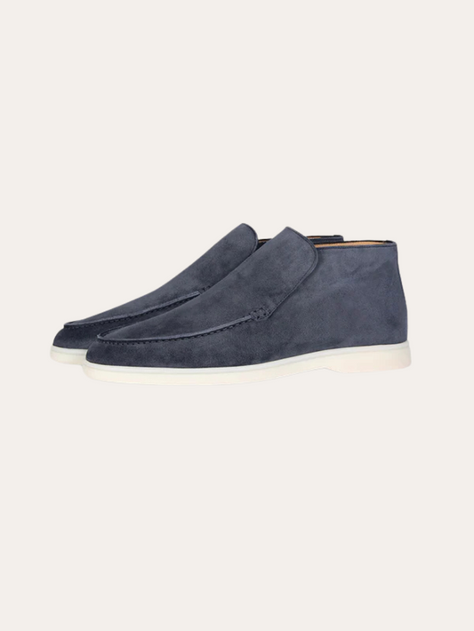 Mocassini Designer Blu Acciaio Eleganti per Uomini
