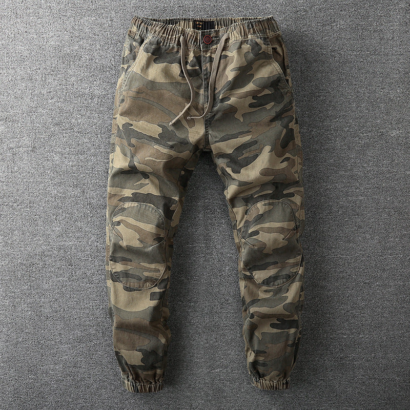 Pantaloni Cargo Camouflage alla Moda per Uomo - Streetwear Autunnale Stile Italiano