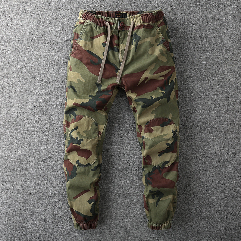 Pantaloni Cargo Camouflage alla Moda per Uomo - Streetwear Autunnale Stile Italiano