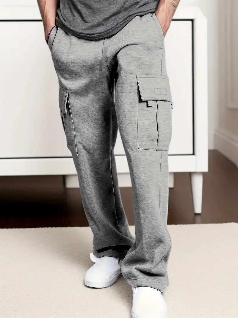 Pantaloni Cargo Jogging in Stile Streetwear per Uomini - Comfort e Versatilità per l'Autunno Stile Italiano