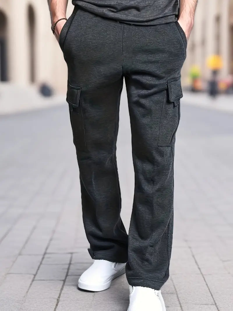 Pantaloni Cargo Jogging in Stile Streetwear per Uomini - Comfort e Versatilità per l'Autunno Stile Italiano