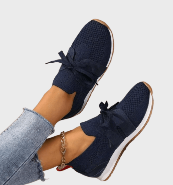 Sneakers Casual da Donna in Materiale Morbido e Traspirante Stile Italiano