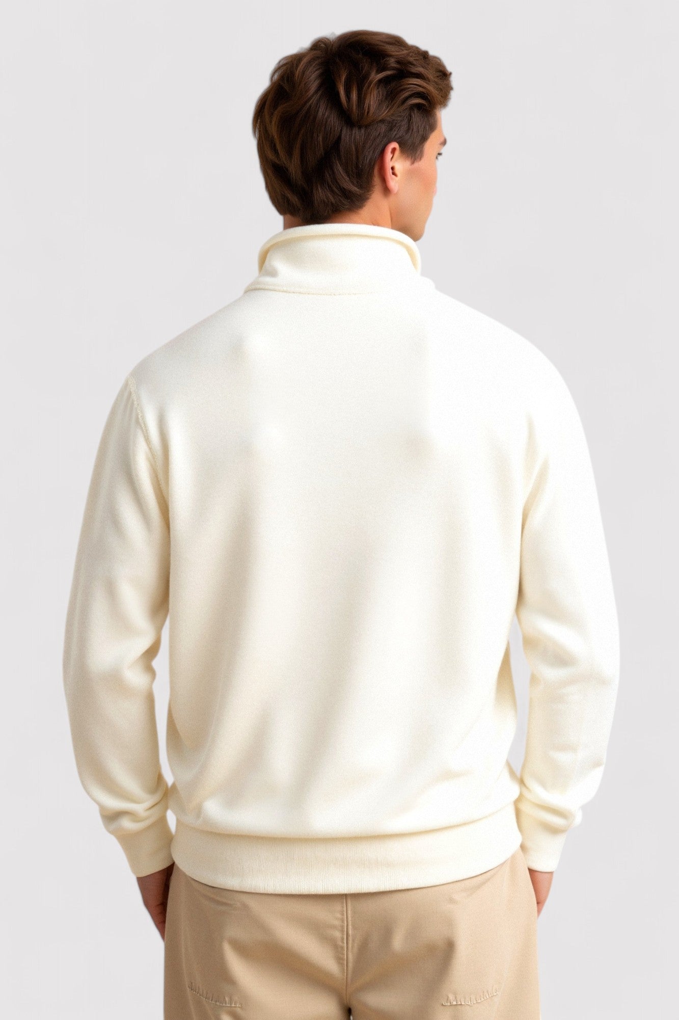 Felpa Casual da Uomo con Zip a Quarto Old Money - Eleganza e Comfort Stile Italiano