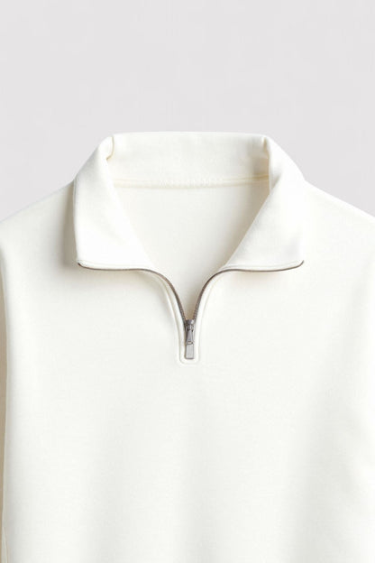 Felpa Casual da Uomo con Zip a Quarto Old Money - Eleganza e Comfort Stile Italiano