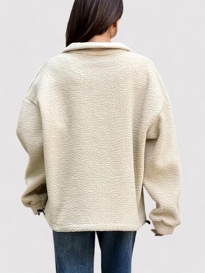 Felpa Elegante da Donna con Zip, Morbida e Versatile per Ogni Occasione Stile Italiano