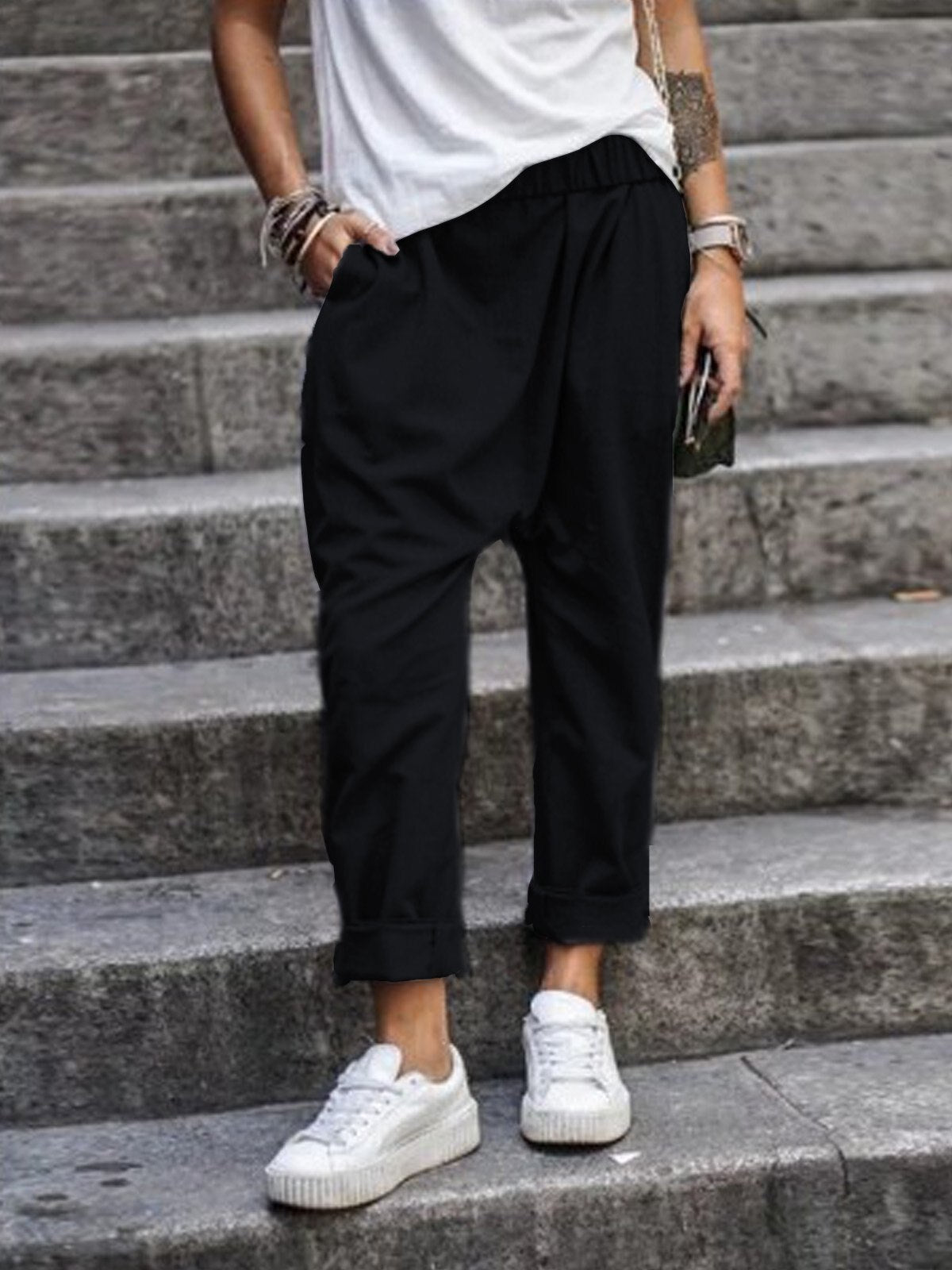 Pantaloni in Lino Eleganti e Confortevoli per Donna Stile Italiano