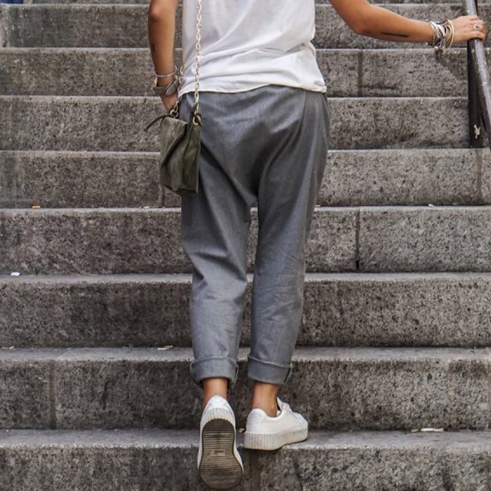 Pantaloni in Lino Eleganti e Confortevoli per Donna Stile Italiano