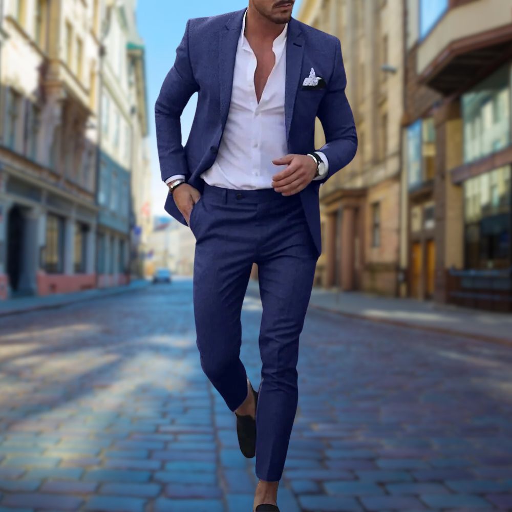 Completo Slim Fit Elegante per Uomo Stile Italiano